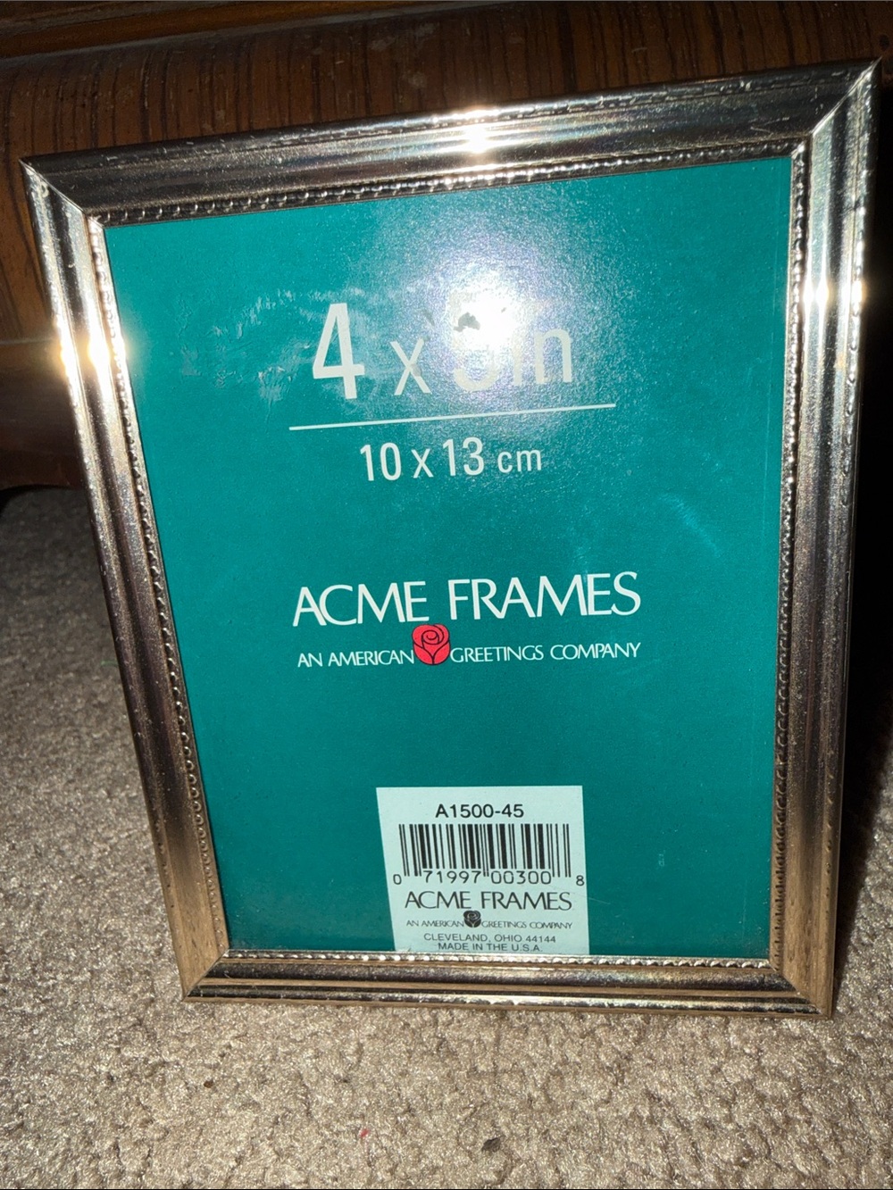 Acme 4x5 brass frame gold tone frame